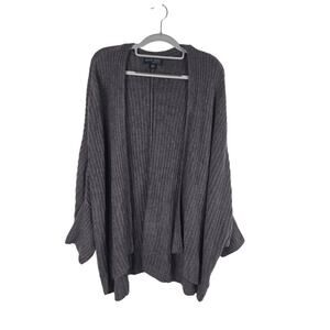 Barefoot Dreams Womens 3X Plus Gray CozyChic Lite Dolman 3/4 Sleeve Cardigan